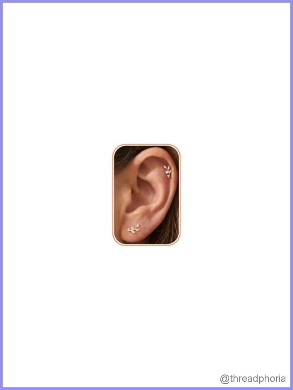 14k Gold Plated Flat Back Stud Earrings Cubic Zirconia Cartilage Helix Sleeper
